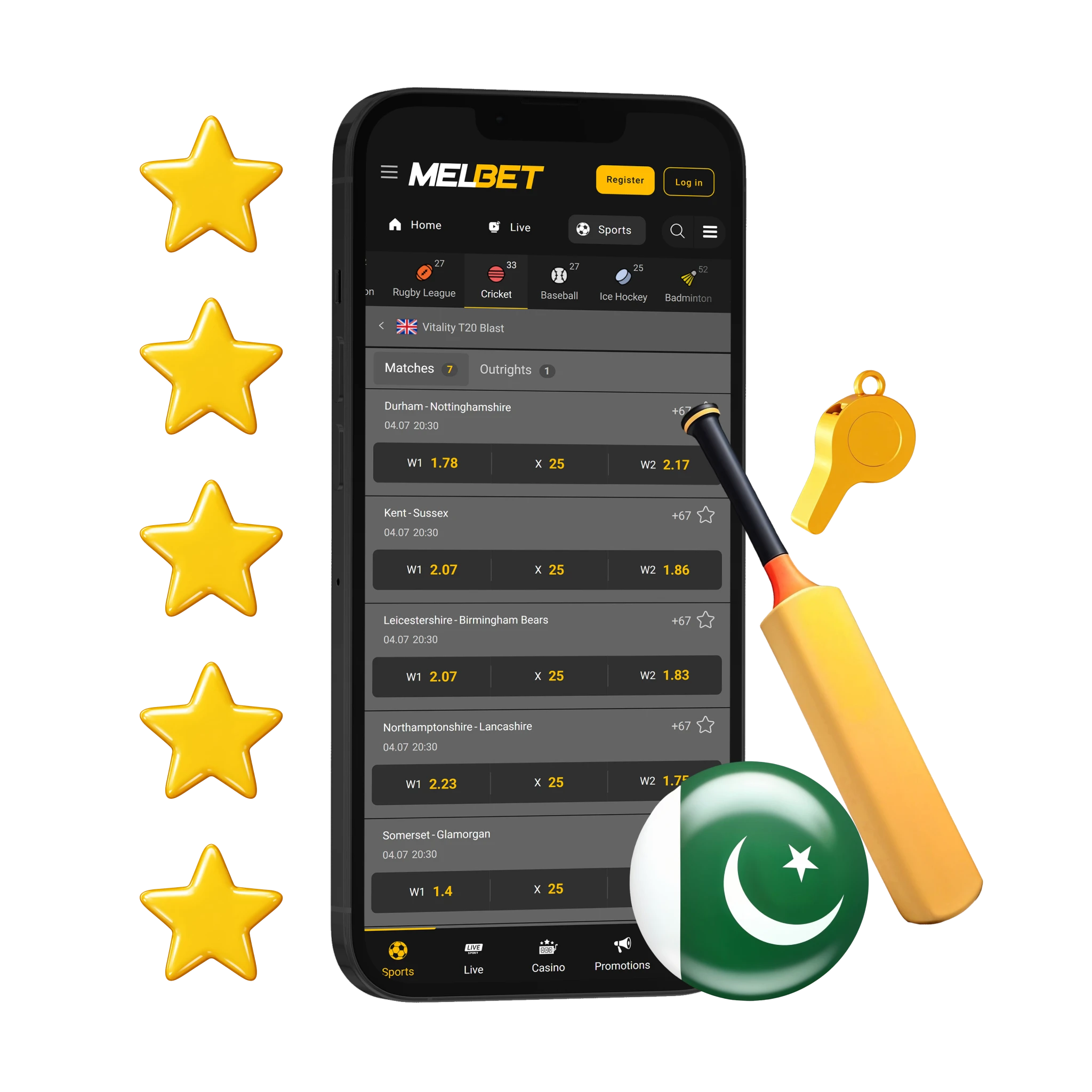Cricket Betting Apps in Pakistan